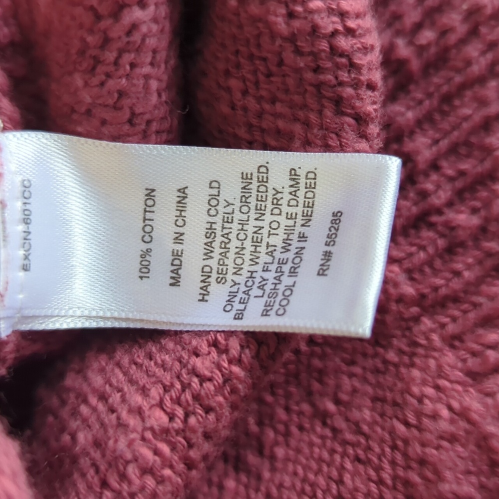 Express Women's Crew Neck Pink/Mauve/ Rose Tie Details Sweater Small S - Picture 5 of 6